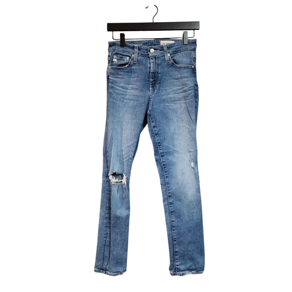 AG Mari Crop High-Rise Slim Straight Jeans Size 26